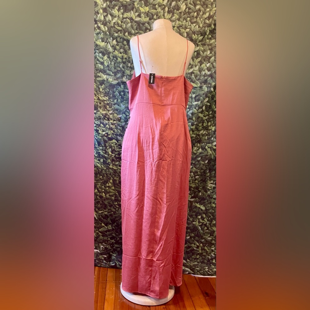NWT Express sz 18 Elegant Pink Spaghetti Strap Dress - Picture 2 of 3
